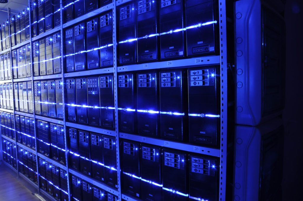 Data Privacy Rules Are Tightening Across Borders Rows of servers inside a data centre where personal information is stored and processed.