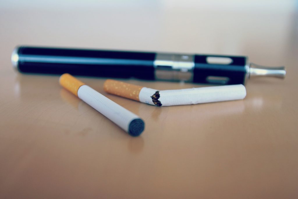 Vaping After Quitting Smoking: What We Know About Lung Cancer Risk Illustration about vaping after smoking cessation and lung health research